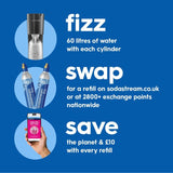 SodaStream spare CO2 gas cylinder 425g (British brand)