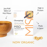 Clearspring Miso Soup with Tofu & Spring Onions 4 x 8g - British product