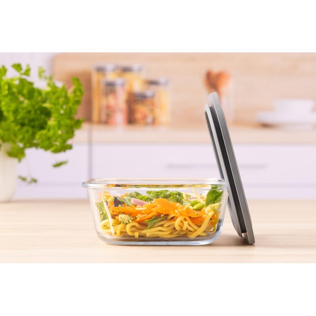 Kilner square glass storage container 0.8 litre, UK version