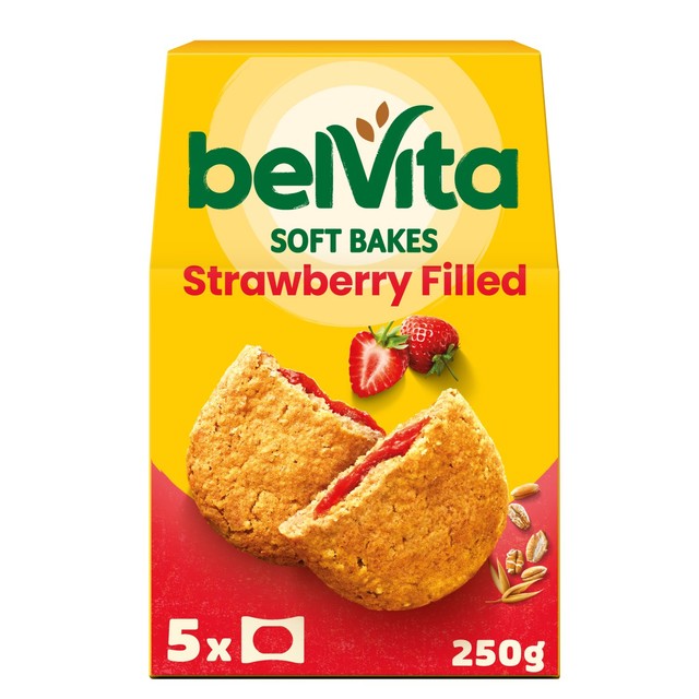 Belvita strawberry soft bakes breakfast biscuits - British product