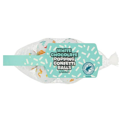 Sainsburys Billes Confetti Blanc Chocolat Pois Sèches Sainsbury's 75g - Acheter en ligne chez McGrocer