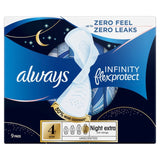 Always Infinity sanitary towels Secure Night Size 4 - British product