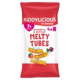 Kiddylicious Strawbery Beetroot Melty Tubes Baby Snacks 4x10g