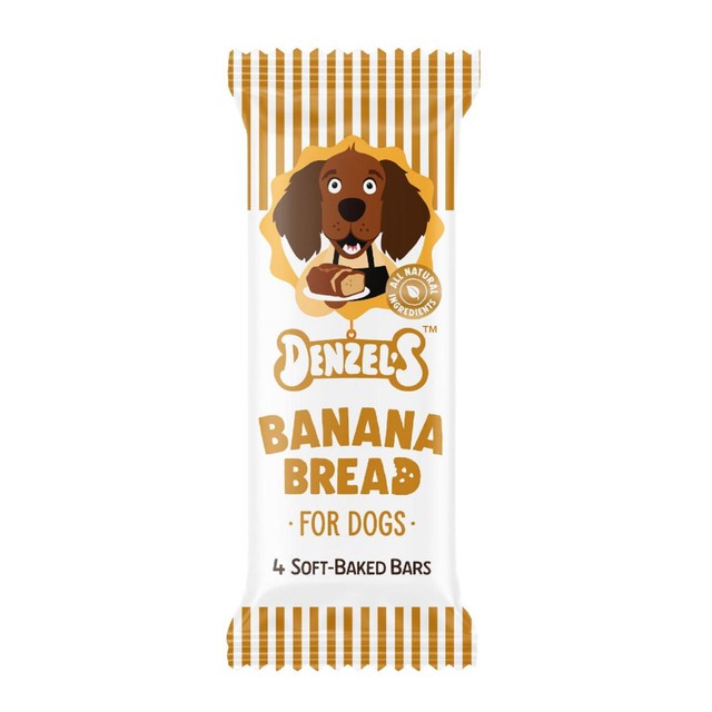 Denzel's Banana Bread Soft-Baked Bars dog treats 60g - British product