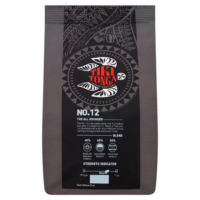 Tiki Tonga Blend No.12 whole bean coffee 227g (British brand)
