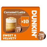 Dunkin Caramel Latte coffee pods Dolce Gusto compatible, UK version