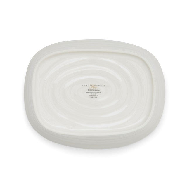 Sophie Conran white porcelain butter dish with cover, 15.5cm x 12cm (British brand)