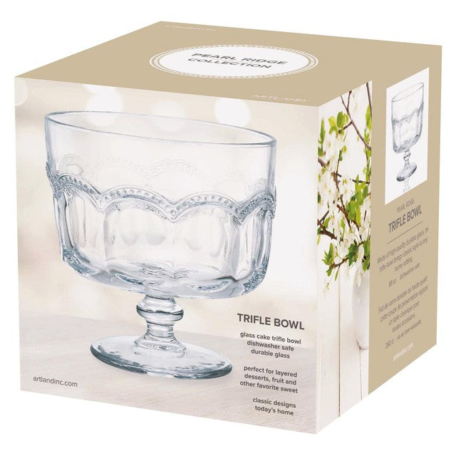 DRH Collection glass trifle bowl 285cl, imported from the UK