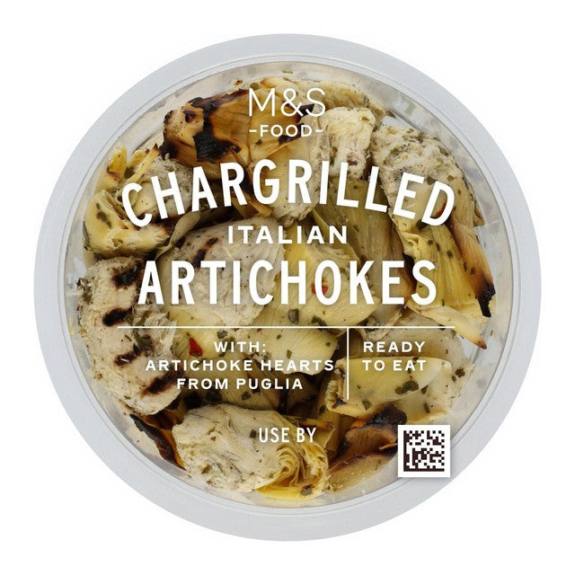 M&S Flame Seared Artichokes marinated hearts, imported from the UK