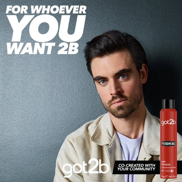 Schwarzkopf got2b matt finishing hairspray 200ml, imported from the UK
