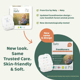 Naty FreeMovers nappy pants Size 7 (17+kg), imported from the UK