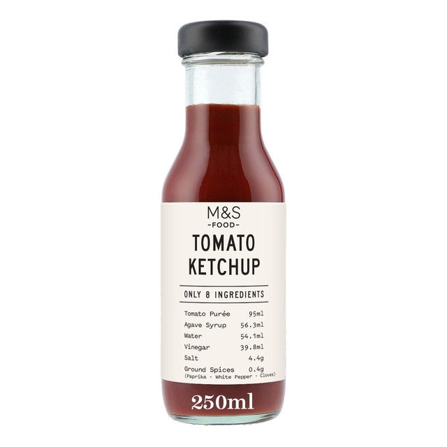 M&S Only 8 Ingredients tomato ketchup, imported from the UK