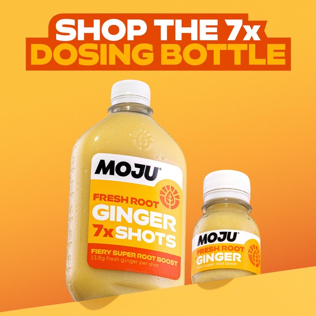 Moju Ginger Vitality Shot 60ml, imported from the UK