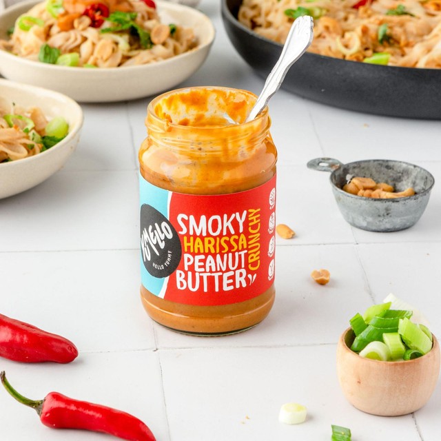 Yumello crunchy smoky harissa peanut butter 285g (British brand)