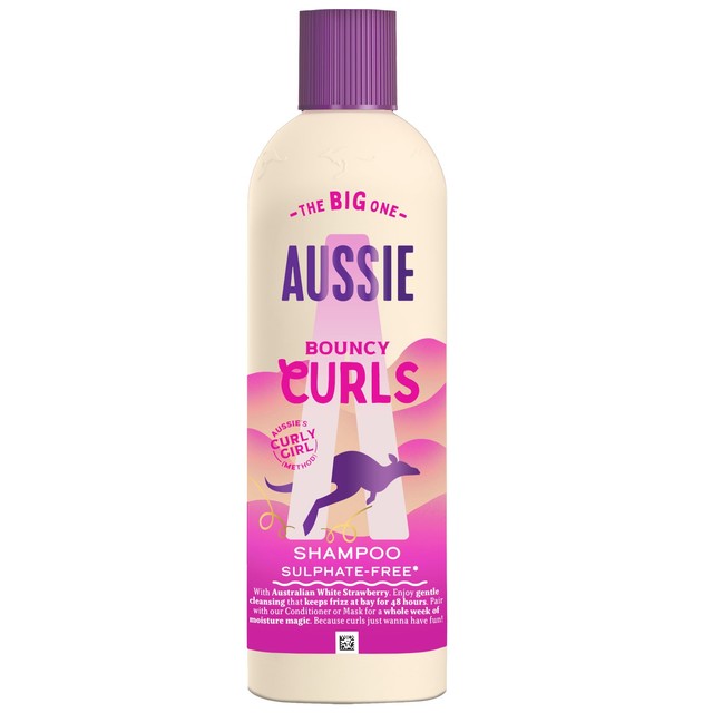Aussie Curls Hydrating Shampoo for curly hair, imported from the UK