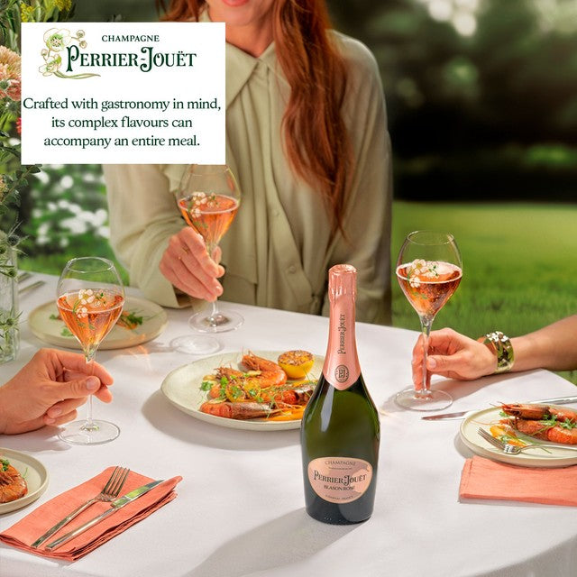 Perrier-Jouët Blason Rosé Champagne 75cl bottle, imported from the UK