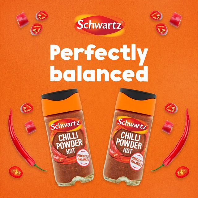 Schwartz Hot Chilli Powder Spice Jar 38g (British brand)