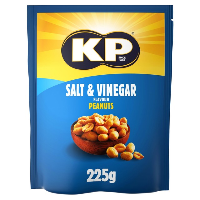KP salt and vinegar peanuts 225g, UK version