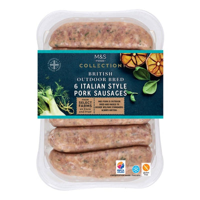 M&S Italian Style Pork Sausages 400g