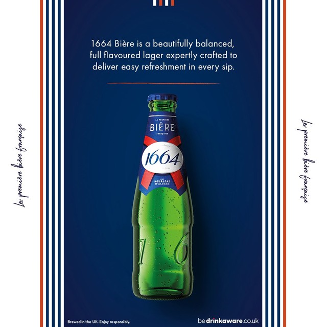 Kronenbourg 1664 Bière lager beer 12x275ml bottles, UK version