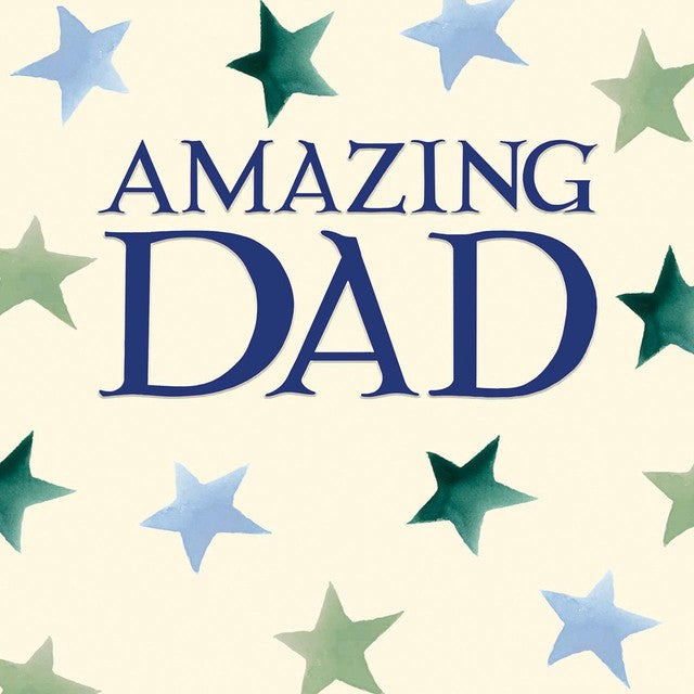 Woodmansterne Emma Bridgewater Dad birthday card 16cm x 16cm - British product