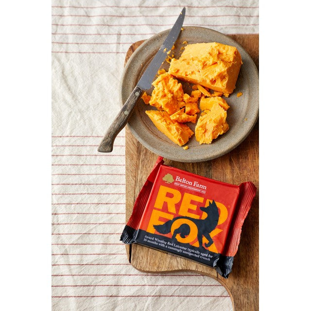 Belton Farm Red Fox Red Leicester cheese, UK version