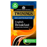 Twinings decaffeinated English breakfast tea bags 40 count (British brand)