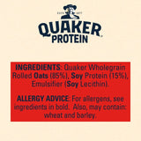 Quaker High Protein Original Porridge Sachets 8 pack, imported from the UK