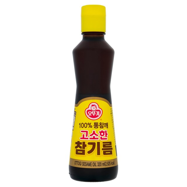 Ottogi Toasted Sesame Oil Pure 320ml, imported from the UK