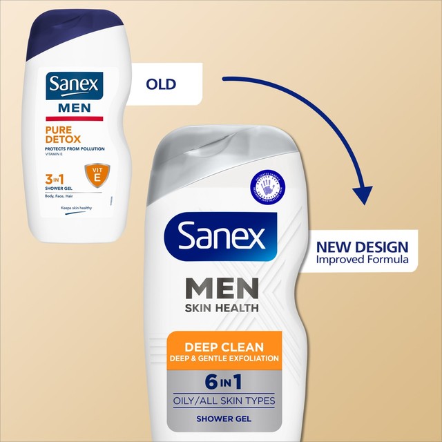 Sanex Men Deep Clean body wash 400ml (British brand)