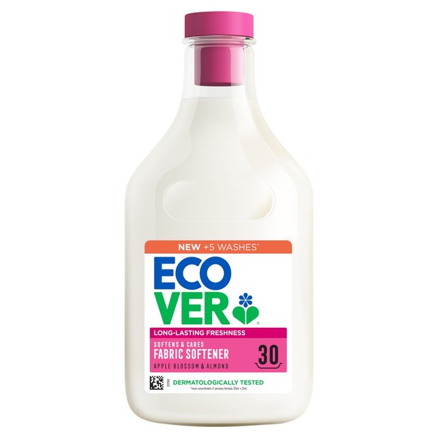 Ecover Apple Blossom and Almond fabric softener, imported from the UK