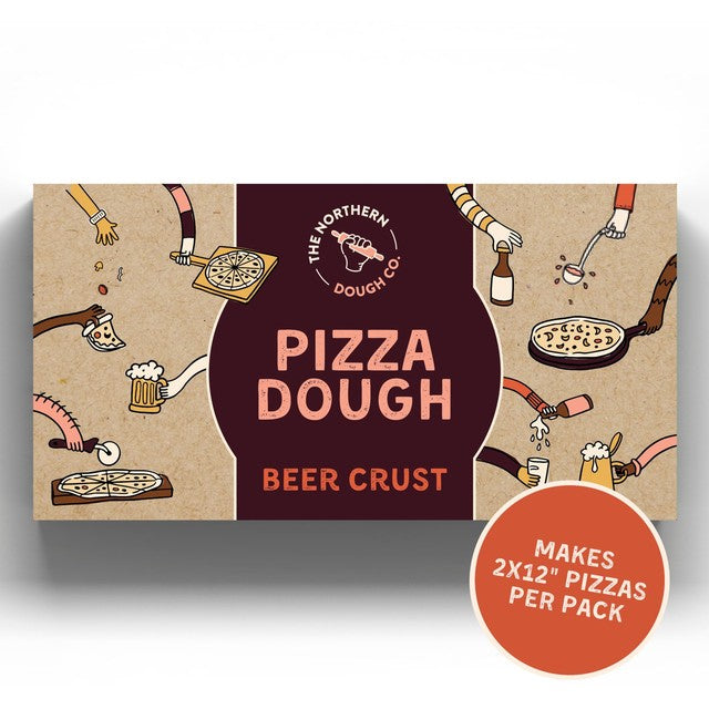 Northern Dough Co beer crust pizza dough 440g, imported from the UK