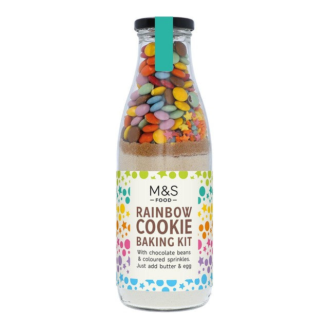 M&S rainbow cookie baking kit 645g, imported from the UK