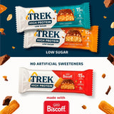 Trek chocolate caramel protein bar 55g (British brand)