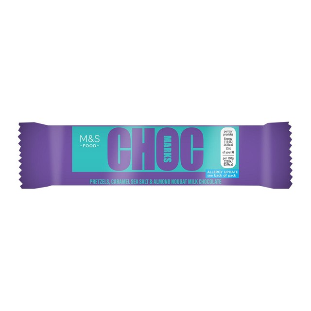 M&S Choc Marks milk chocolate bar 50g, imported from the UK