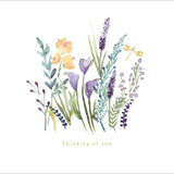 Woodmansterne Thinking of You sympathy card 169mm x 166mm (British brand)