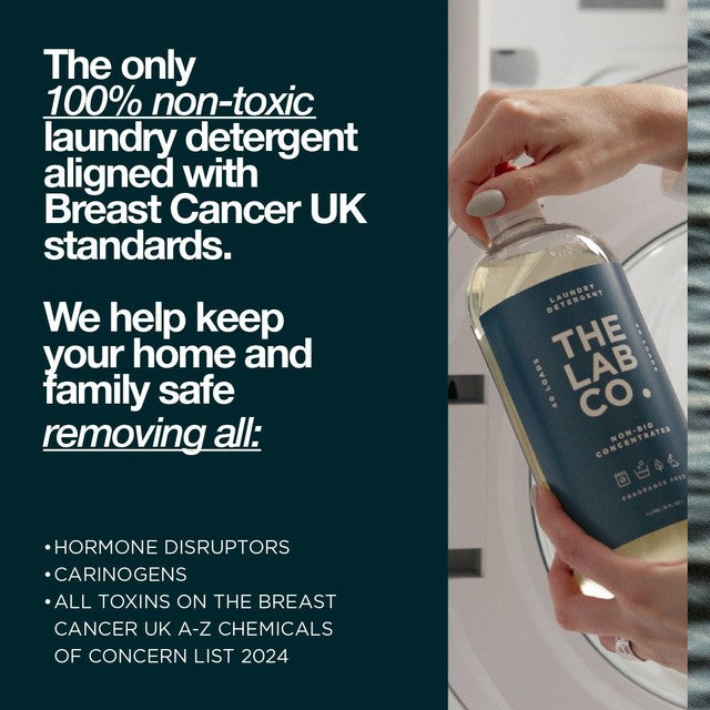 The Lab Co. fragrance free non-bio laundry detergent 1L (British brand)