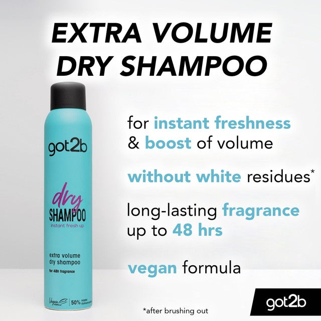 Schwarzkopf Got2b Volume dry shampoo 200ml (British brand)