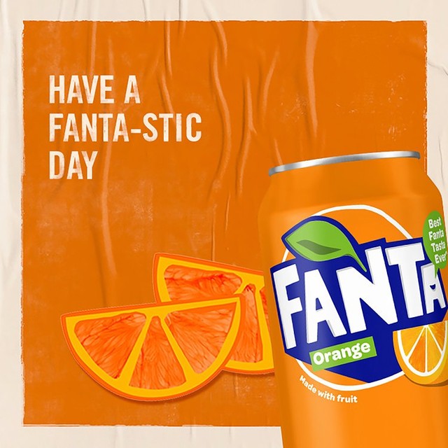 Fanta orange soft drink 6 x 250ml - British product