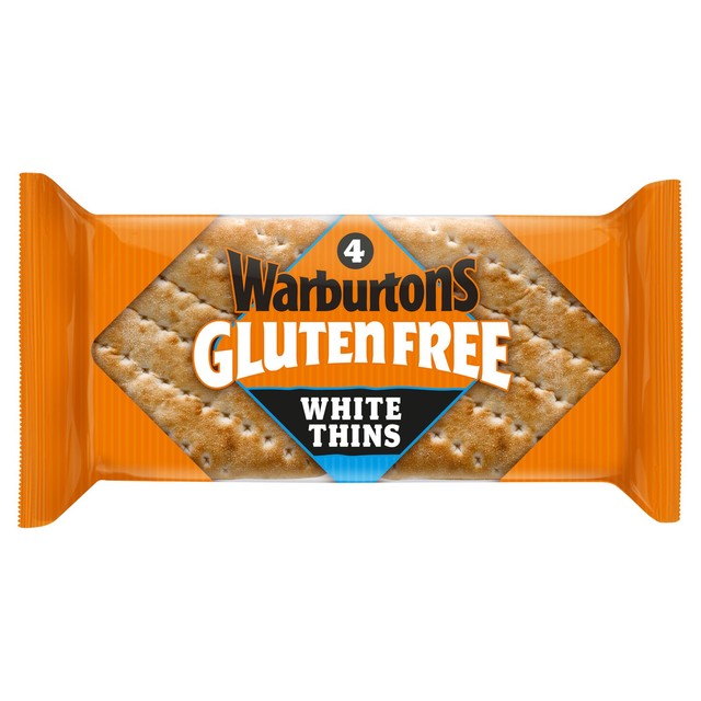 Warburtons Gluten Free white sandwich thins 4 pack (British brand)