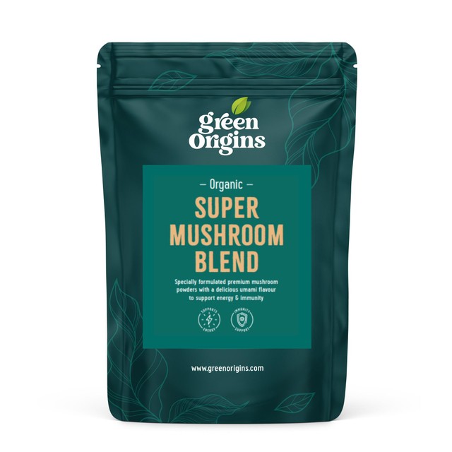Green Origins organic super mushroom blend powder 100g, UK version