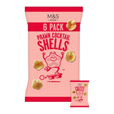 M&S Prawn Cocktail Shells 6 pack, imported from the UK