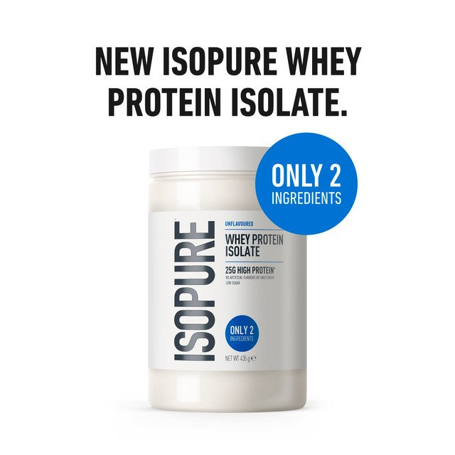 Isopure unflavoured whey protein isolate powder 435g, UK version