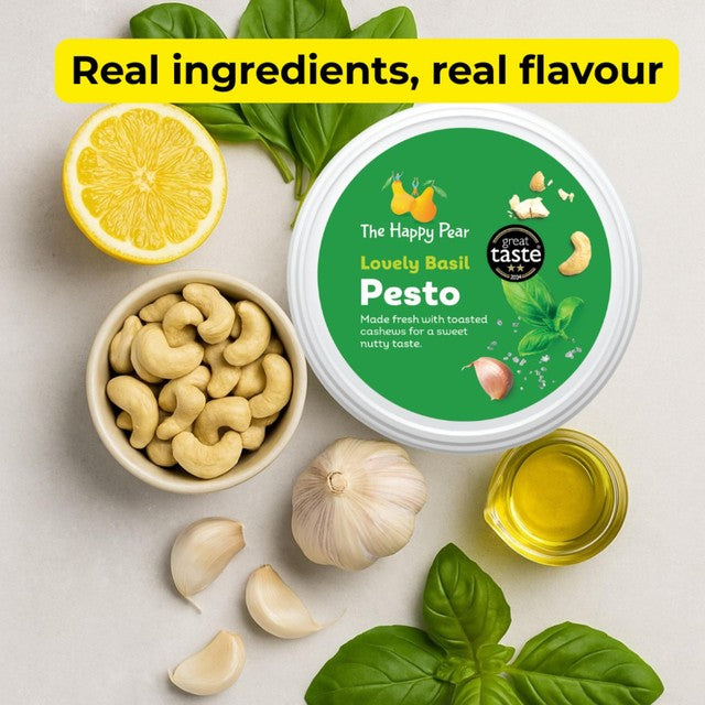 The Happy Pear Lovely Basil Pesto sauce 135g (British brand)