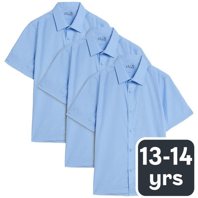 M&S M&S Boys 3 Pack Regular Fit School Shirt 13-14- Buy online at McGrocer