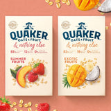 Quaker Summer Berries Porridge Sachets 264g, imported from the UK