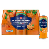 San Pellegrino Orange sparkling beverage 12 x 330ml cans (British brand)
