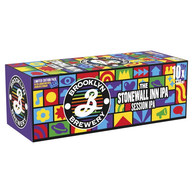Brooklyn Stonewall Inn IPA multipack 10 cans - British product