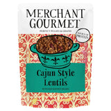 Merchant Gourmet Cajun-Style Lentils 250g, imported from the UK