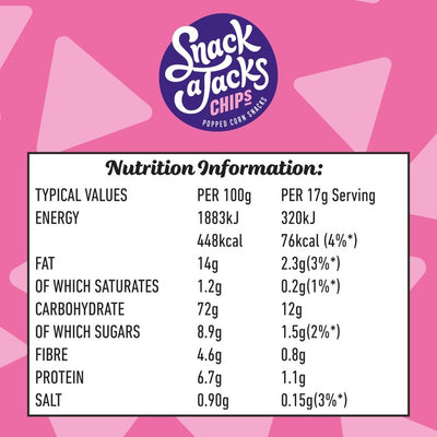 Popworks Snack a Jacks Maïs soufflé sucré et salé 85g